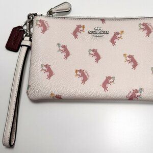Coach Party Pig Wristlet - NWOT